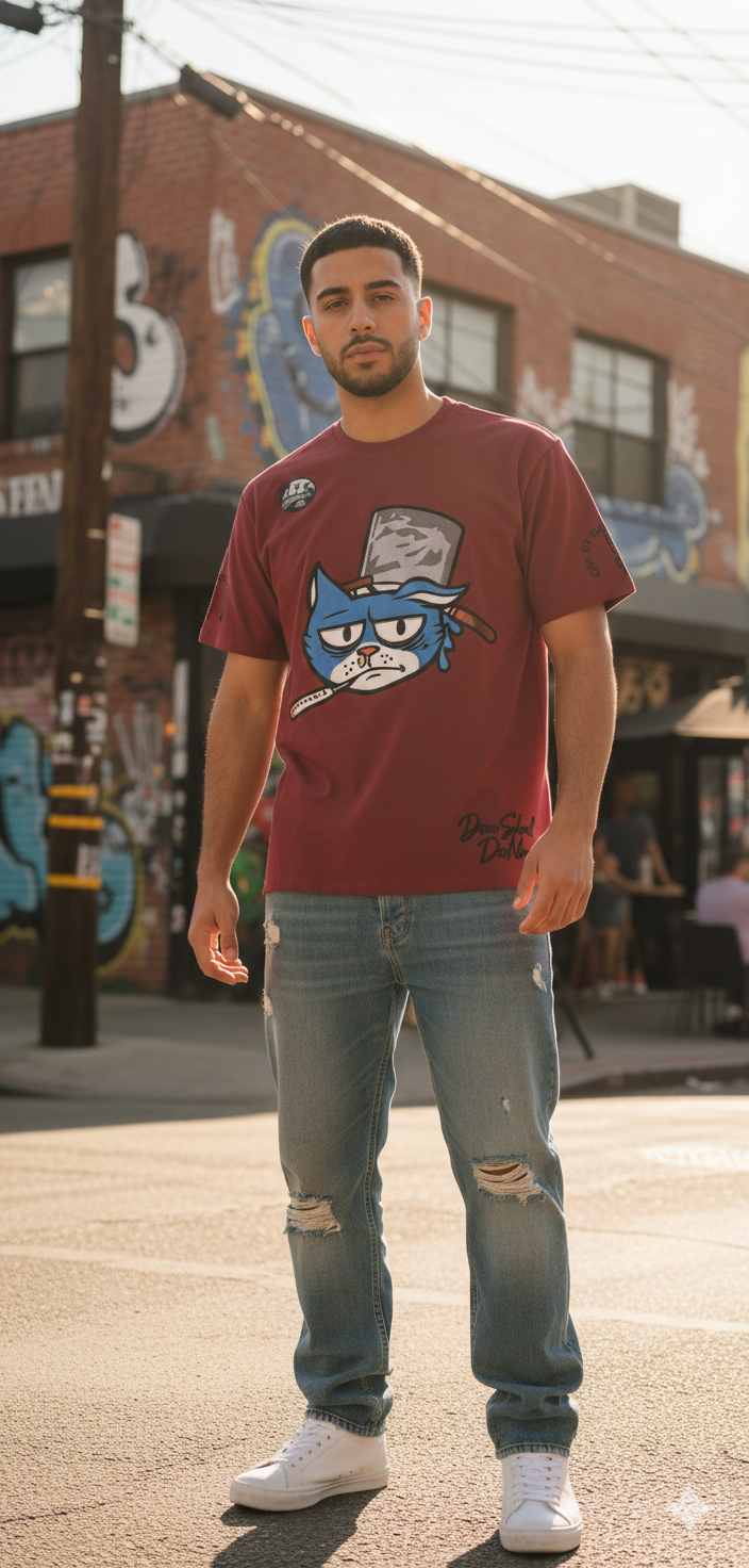 Short Sleeve-T shirt (230 GSM) Premium 3d + Flat embroidery