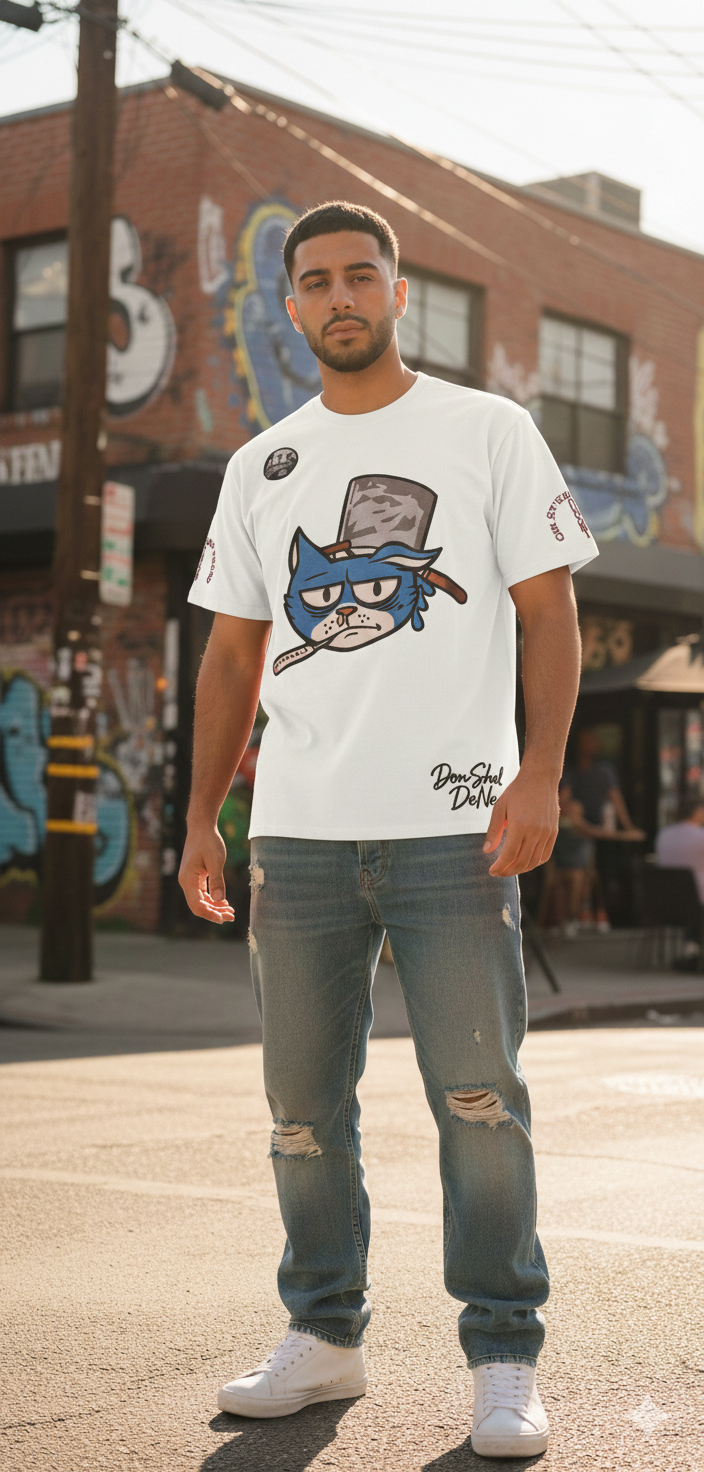 Short Sleeve T-Shirt (230 GSM) Premium 3d + Flat embroidery